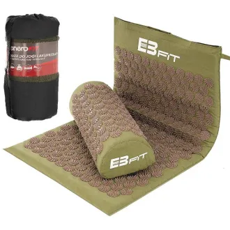 Akupressur PREMIUM Übungsmatte mit Kissen 67x42x2 cm