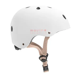 Movino Weiß-Rose Freestyle-Helm