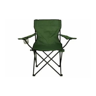 Camping-Klappstuhl, schwarz