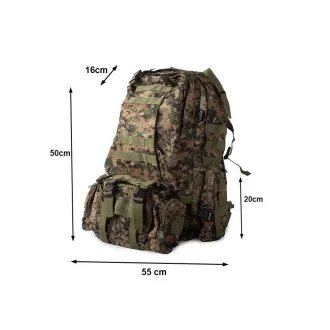 Lynx Tarnrucksack, militärisches Tarnmuster - 48,5 l Lynx Tarnrucksack, militärisches Tarnmuster - 48,5 l