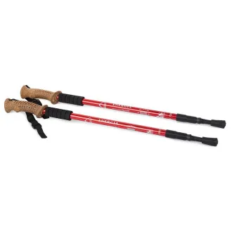 Nordic Walking-Trekkingstöcke mit ergonomischem Korkgriff, 135 cm, 2 Stück Nordic Walking-Trekkingstöcke mit ergonomischem Korkgriff, 135 cm, 2 Stück