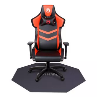 Gaming, Stuhlmatte, Marvo, GM02, 1100 x 1100 x 2 mm, schwarz, rutschfest, SELL