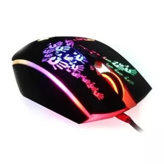 A4Tech BLOODY A60A Maus kabelgebunden, schwarz, 6200DPI