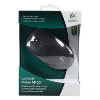 Kabelgebundene Maus, Logitech M100, schwarz, optisch, 1000DPI Kabelgebundene Maus, Logitech M100, schwarz, optisch, 1000DPI