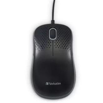 Kabelgebundene Maus, Verbatim 49024, schwarz, optisch