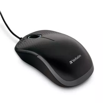 Kabelgebundene Maus, Verbatim 49024, schwarz, optisch