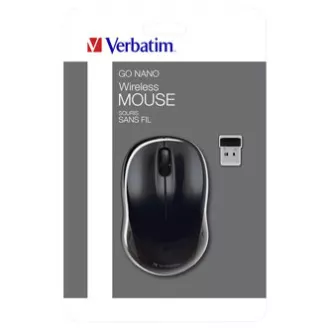 Kabellose Maus, Verbatim Go Nano 49042, schwarz, optisch, 1600DPI