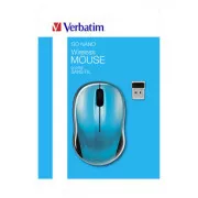 Kabellose Maus, Verbatim Go Nano 49044, blau, optisch, 1600DPI