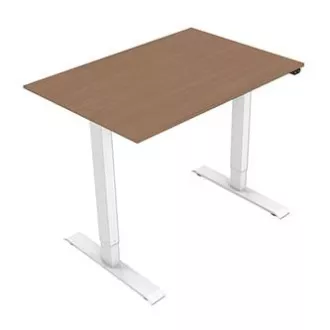 Arbeitstisch mit elektrischer Höhenverstellung 75x140cm, weiß, ergo Arbeitstisch mit elektrischer Höhenverstellung 75x140cm, weiß, ergo