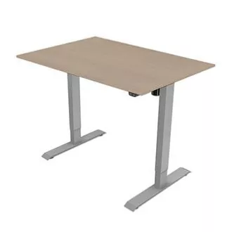 Arbeitstisch mit elektrischer Höhenverstellung 75x140cm, grau, ergo