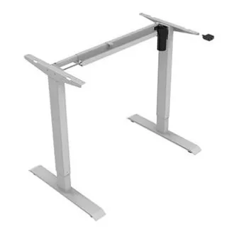 Arbeitstisch mit elektrischer Höhenverstellung 75x140cm, grau, ergo