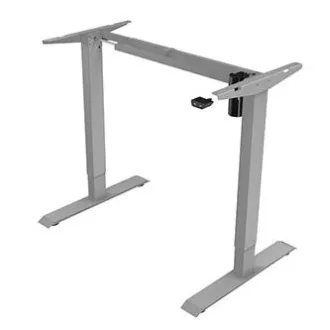 Arbeitstisch mit elektrischer Höhenverstellung 75x140cm, grau, ergo