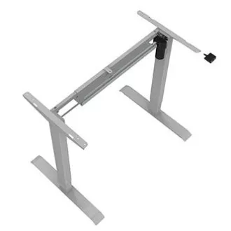 Arbeitstisch mit elektrischer Höhenverstellung 75x140cm, grau, ergo