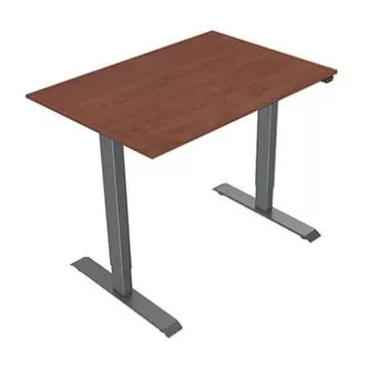 Arbeitstisch mit elektrischer Höhenverstellung 75x120cm, grau, ergo