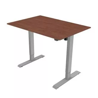 Arbeitstisch mit elektrischer Höhenverstellung 75x120cm, grau, ergo