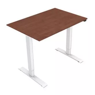 Arbeitstisch mit elektrischer Höhenverstellung 75x120cm, weiß, ergo