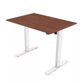 Arbeitstisch mit elektrischer Höhenverstellung 75x120cm, weiß, ergo