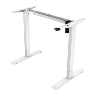 Arbeitstisch mit elektrischer Höhenverstellung 75x120cm, weiß, ergo