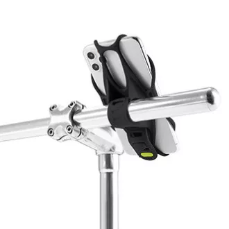 Handyhalter Bone Bike Tie 3, für Fahrrad, größenverstellbar, schwarz, 4,7-7,2