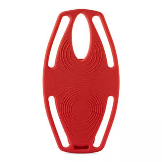Handyhalter Bone Bike Tie 3, für Fahrrad, größenverstellbar, rot, 4,7-7,2