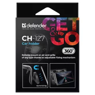 CH-127 Defender Magnetic Car Holder, ventGrip, schwarz-silber, Kunststoff, für Lüftung, schwarz-silber, mobil CH-127 Defender Magnetic Car Holder, ventGrip, schwarz-silber, Kunststoff, für Lüftung, schwarz-silber, mobil