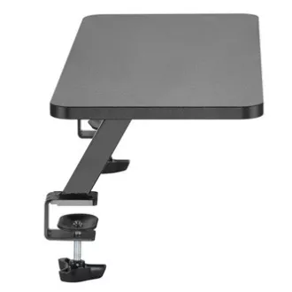Monitorständer, am Schreibtisch zu befestigen, schwarz, Stahl, Spanplatte, 20 kg belastbar, Powerton, ergo Monitorständer, am Schreibtisch zu befestigen, schwarz, Stahl, Spanplatte, 20 kg belastbar, Powerton, ergo