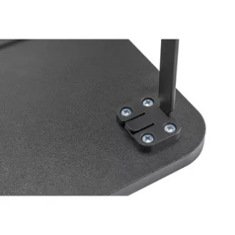 Monitorständer, Tastaturfach, Schnellmontage, schwarz, Stahl, Spanplatte, 20 kg Belastbarkeit, Powerton, ergo Monitorständer, Tastaturfach, Schnellmontage, schwarz, Stahl, Spanplatte, 20 kg Belastbarkeit, Powerton, ergo