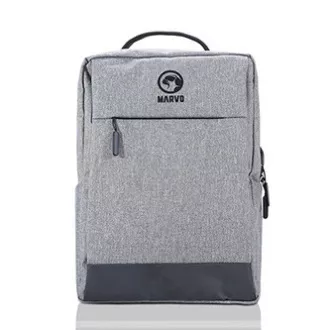 Laptop-Rucksack 15.6", BA-03, graues Nylon, USB-Ladeanschluss, Marvo, ON SALE