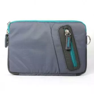 Tablet-Tasche 7", Modisch, graues Polyester, Logo