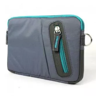 Tablet-Tasche 7", Modisch, graues Polyester, Logo