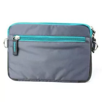 Tablet-Tasche 7", Modisch, graues Polyester, Logo