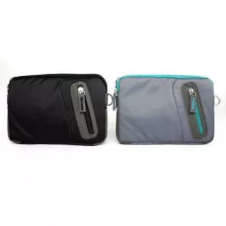 Tablet-Tasche 7", Modisch, graues Polyester, Logo