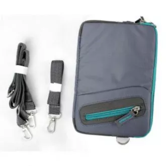 Tablet-Tasche 7", Modisch, graues Polyester, Logo