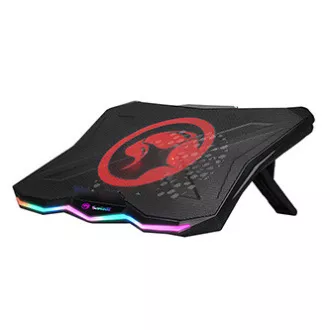 Laptop-Ständer, FN-40, farbig beleuchtet, mit Lüfter, schwarz-rot, Marvo, mit 2-Port-Hub, SELL Laptop-Ständer, FN-40, farbig beleuchtet, mit Lüfter, schwarz-rot, Marvo, mit 2-Port-Hub, SELL