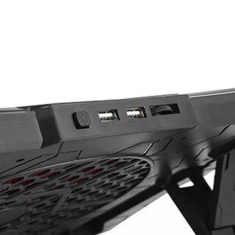 Laptop-Ständer, FN-40, farbig beleuchtet, mit Lüfter, schwarz-rot, Marvo, mit 2-Port-Hub, SELL Laptop-Ständer, FN-40, farbig beleuchtet, mit Lüfter, schwarz-rot, Marvo, mit 2-Port-Hub, SELL