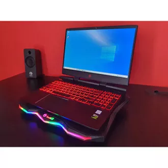 Laptop-Ständer, FN-40, farbig beleuchtet, mit Lüfter, schwarz-rot, Marvo, mit 2-Port-Hub, SELL Laptop-Ständer, FN-40, farbig beleuchtet, mit Lüfter, schwarz-rot, Marvo, mit 2-Port-Hub, SELL