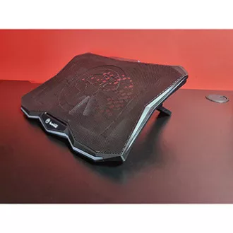 Laptop-Ständer, FN-40, farbig beleuchtet, mit Lüfter, schwarz-rot, Marvo, mit 2-Port-Hub, SELL Laptop-Ständer, FN-40, farbig beleuchtet, mit Lüfter, schwarz-rot, Marvo, mit 2-Port-Hub, SELL