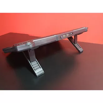 Laptop-Ständer, FN-40, farbig beleuchtet, mit Lüfter, schwarz-rot, Marvo, mit 2-Port-Hub, SELL Laptop-Ständer, FN-40, farbig beleuchtet, mit Lüfter, schwarz-rot, Marvo, mit 2-Port-Hub, SELL