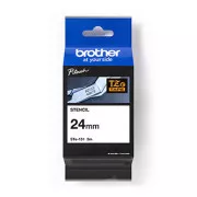 Brother Original-Etikettendruckerband, Brother, STE-151, 3m, 24mm, Kassette mit Schablonenband
