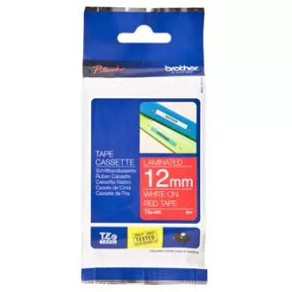 Brother Original-Farbband für Etikettendrucker, Brother, TZE-435, weißer Druck/rotes Trägermaterial, laminiert, 8m, 12mm Brother Original-Farbband für Etikettendrucker, Brother, TZE-435, weißer Druck/rotes Trägermaterial, laminiert, 8m, 12mm