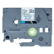 Brother Original-Farbband für Etikettendrucker, Brother, TZE-MQ531, schwarzer Druck/blaues Trägermaterial, 4m, 12mm, pastellfarbenes Trägermaterial