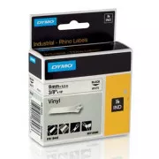 Dymo original Etikettendruckerband, Dymo, 18443, S0718580, schwarzer Druck/weißes Trägermaterial, 5,5m, 9mm, RHINO vinyl profi D1