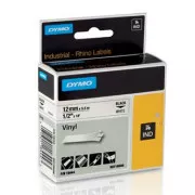 Dymo original Etikettendruckerband, Dymo, 18444, S0718600, schwarzer Druck/weißes Trägermaterial, 5,5m, 12mm, RHINO vinyl profi D1