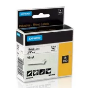 Dymo original Etikettendruckerband, Dymo, 18445, S0718620, schwarzer Druck/weißes Trägermaterial, 5,5m, 19mm, RHINO vinyl profi D1