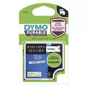 Dymo original Etikettendruckerband, Dymo, 1978364, schwarzer Druck/weißes Trägermaterial, 5,5 m, 12 mm, D1, permanentes Vinyl