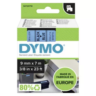 Dymo Original Farbband für Etikettendrucker, Dymo, 40916, S0720710, schwarzer Druck/blaues Trägermaterial, 7m, 9mm, D1 Dymo Original Farbband für Etikettendrucker, Dymo, 40916, S0720710, schwarzer Druck/blaues Trägermaterial, 7m, 9mm, D1