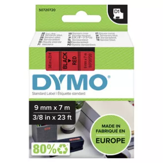 Dymo original Etikettendrucker Farbband, Dymo, 40917, S0720720, schwarzer Druck/rotes Trägermaterial, 7m, 9mm, D1 Dymo original Etikettendrucker Farbband, Dymo, 40917, S0720720, schwarzer Druck/rotes Trägermaterial, 7m, 9mm, D1