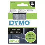 Dymo Original-Farbband für Etikettendrucker, Dymo, 45020, S0720600, weißer Druck/transparentes Trägermaterial, 7m, 12mm, D1