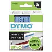 Dymo Original Farbband für Etikettendrucker, Dymo, 45806, S0720860, schwarzer Druck/blaues Trägermaterial, 7m, 19mm, D1