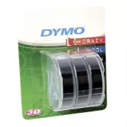 Dymo original Etikettendruckerband, Dymo, S0847730, schwarzes Trägermaterial, 3m, 9mm, 3D, 1 Blister/3 Stück